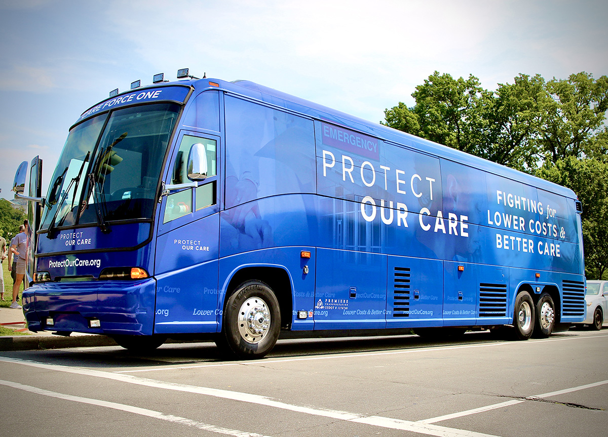 Protect Our Care Bus